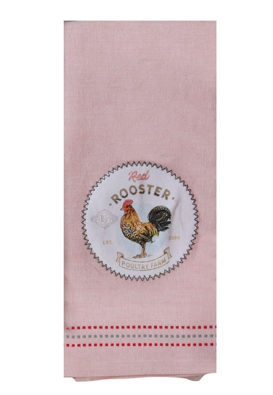 Kay Dee Designs Applique Tea Towel | Local Market - Red Rooster