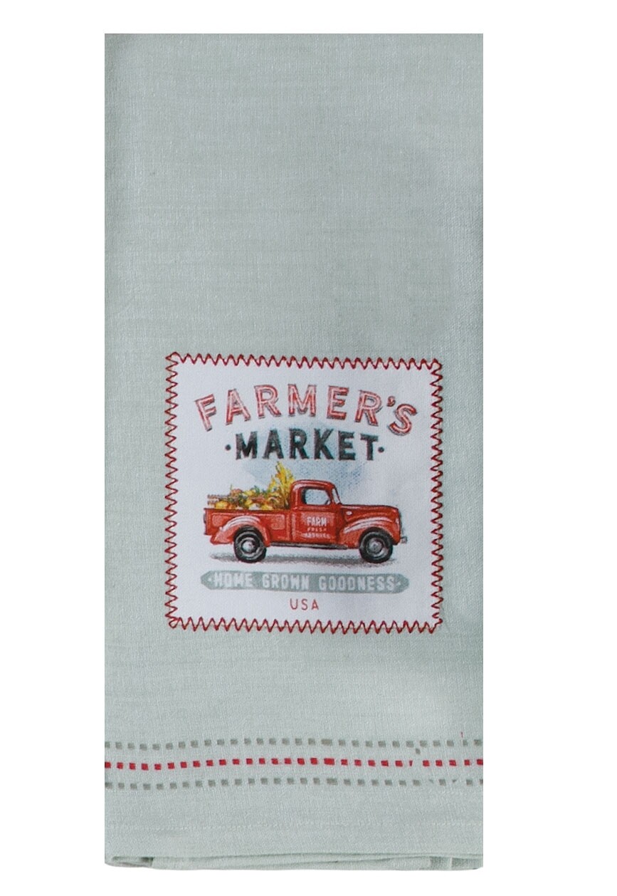Kay Dee Designs Applique Tea Towel | Local Market - Truck