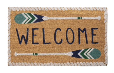 'Welcome' with Paddle Doormat