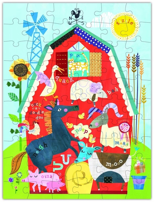 Floor Puzzle - Busy Barnyard
