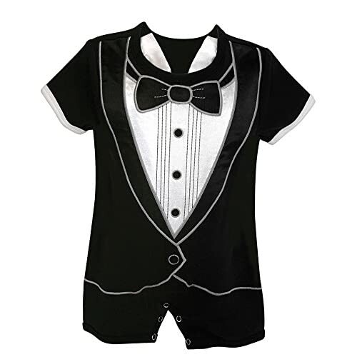 Stephan Baby | Short Romper - Tuxedo