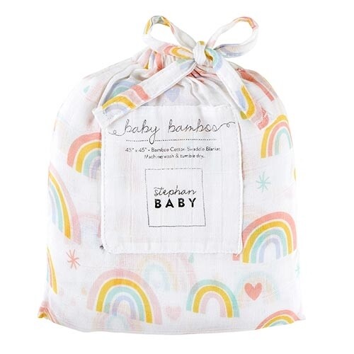 Stephan Baby | Swaddle Blanket - Rainbows