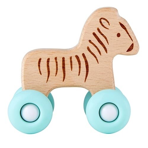 Stephan Baby | Silicone Wood Toy - Zebra