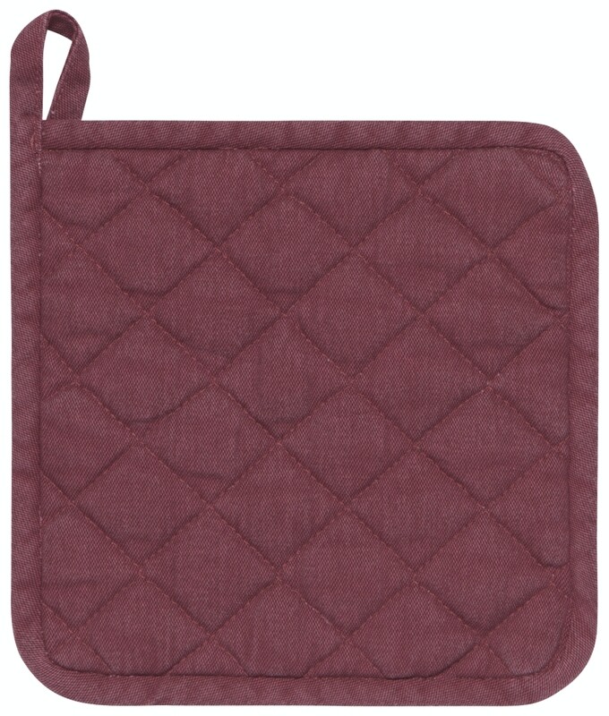 Danica Heirloom Stonewash Potholder - Wine