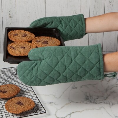 Danica Heirloom Stonewash Oven Mitt (Set of 2) - Jade