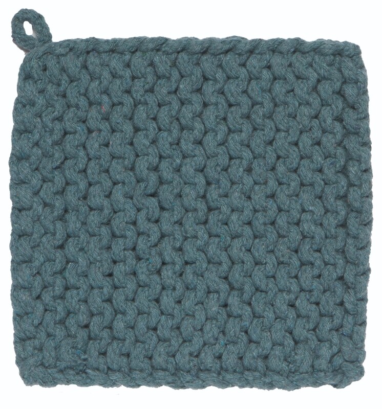 Danica Heirloom Knit Potholder | Lagoon
