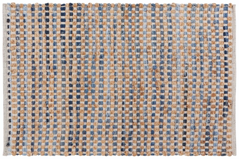 Now Designs Jute Cotton Chindi Rug | Grid