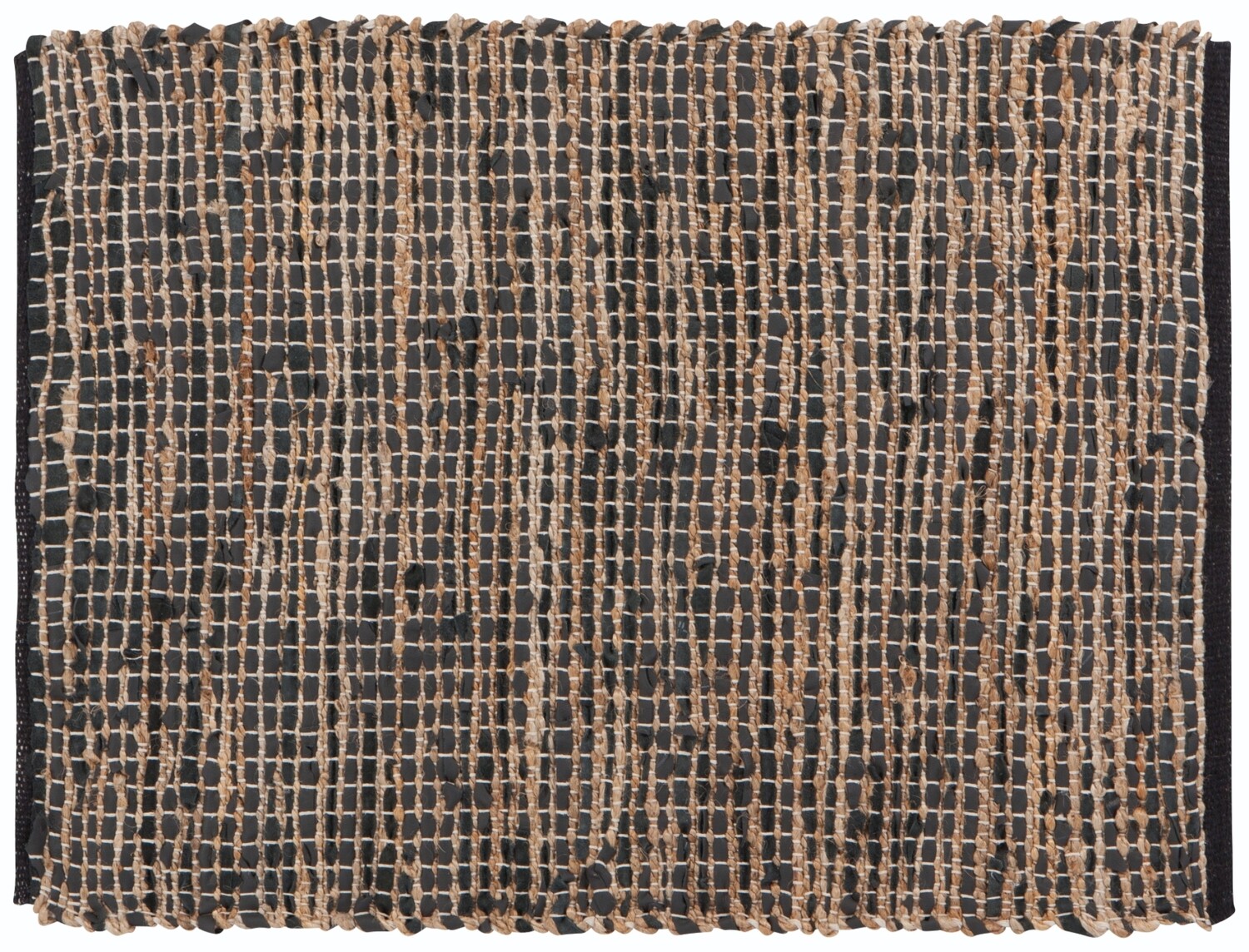 Now Designs Leather Chindi Rug | Cooper Black