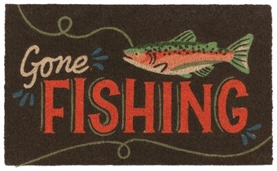 Now Designs Coir Fiber Doormat | Gone Fishing 