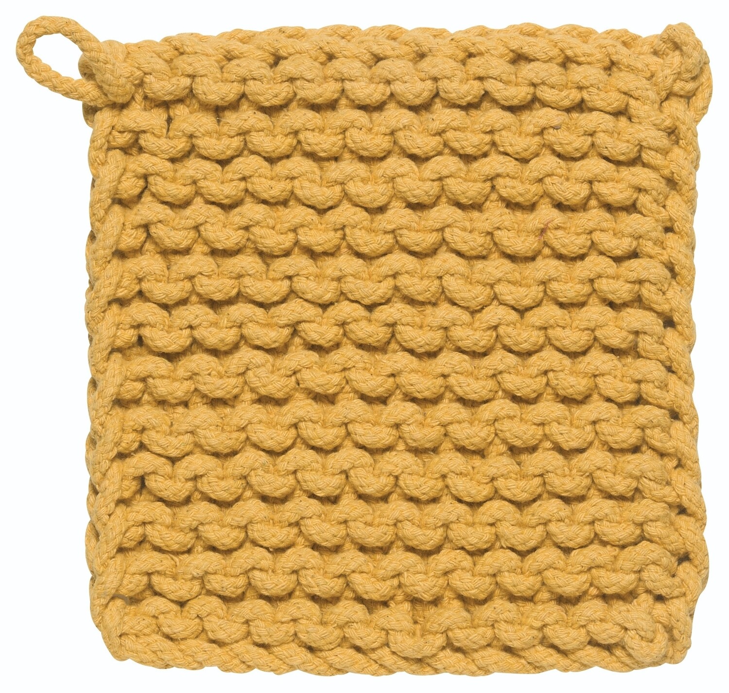 Danica Heirloom Knit Potholder | Ochre