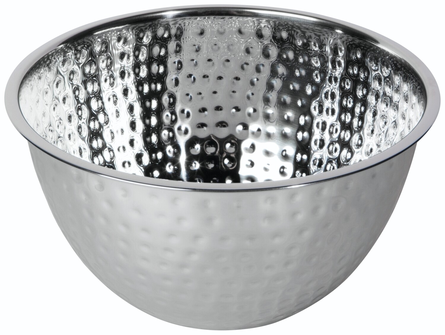 Now Designs Large Hammered Steel Mixing Bowl | Silver