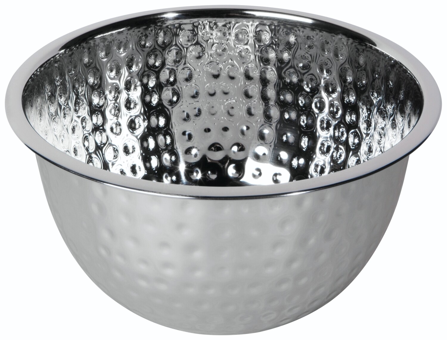 Now Designs Medium Hammered Steel Mixing Bowl | Silver