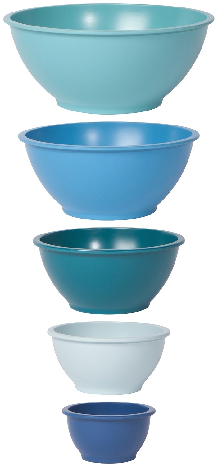 Now Designs Planta Marina Mixing Bowls (Set of 5) | Blue