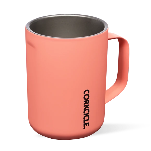 Corkcicle Coffee Mug | 16oz Neon Lights Coral