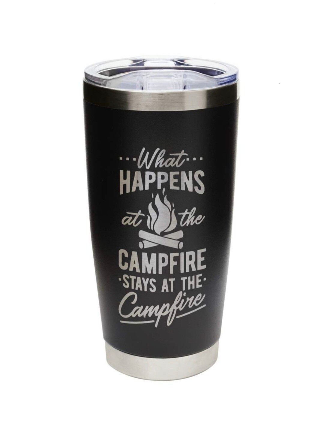Carson 20oz Stainless Steel Tumbler - What Happens at the Campfire Stays at the Campfire