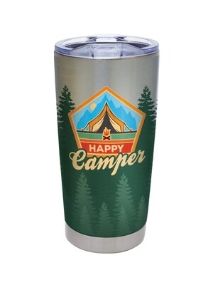 Carson 20oz Stainless Steel Tumbler - Happy Camper 