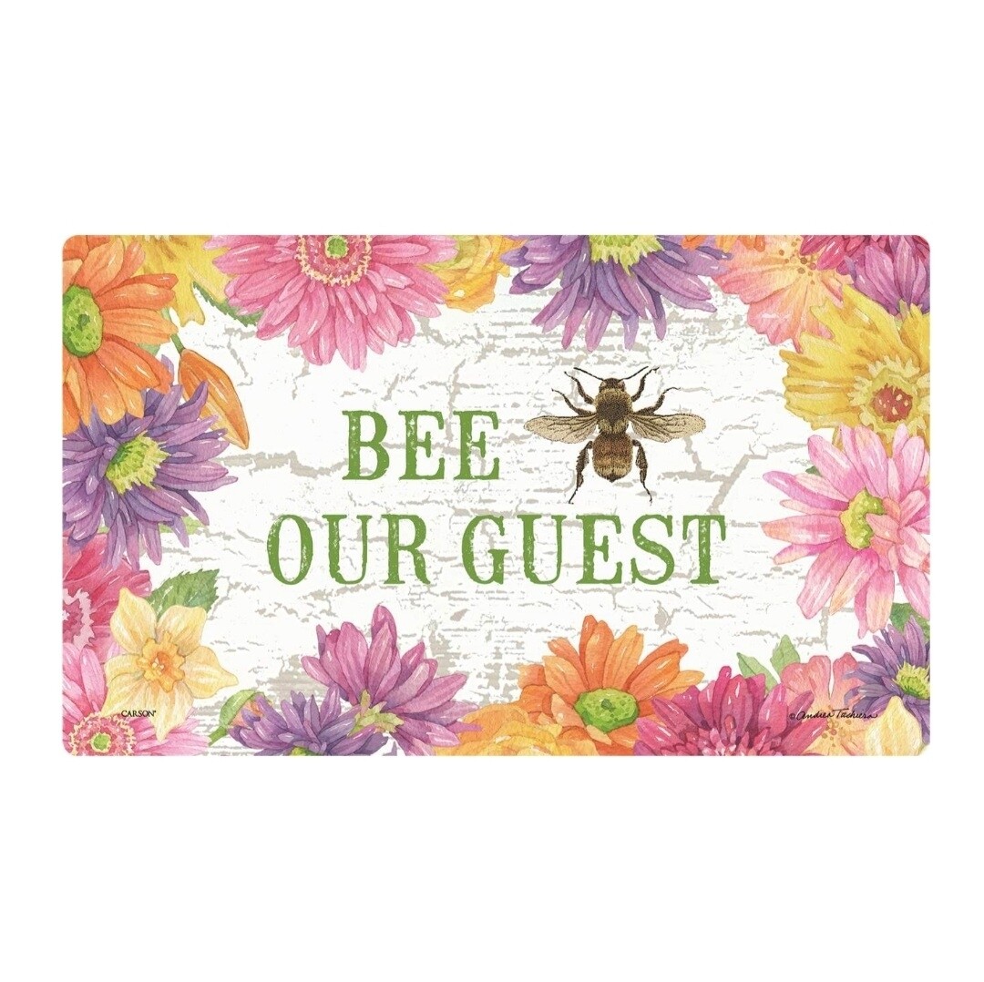 Carson Indoor/Outdoor Mat - Bee Our Guest Floral