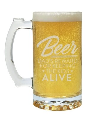 Carson Beer Mug - Beer - Dad's Reward For Keeping The Kids Alive