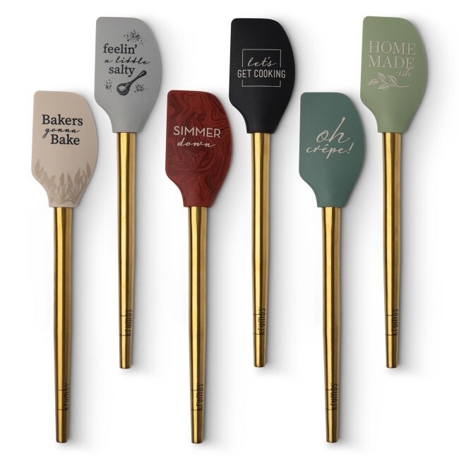 Krumb's Kitchen Elements Collection | Gold Handle Silicone Spatula