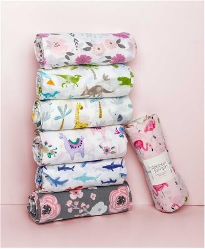 Stephen Joseph Muslin Blanket - (Multiple Designs)