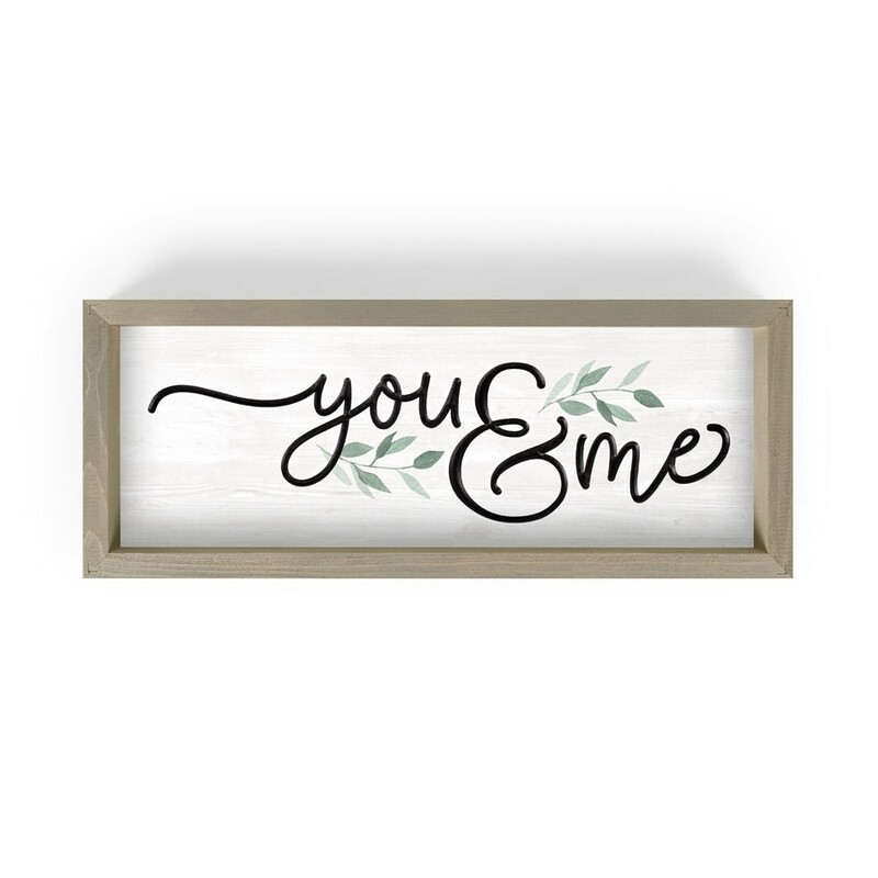 P.G. Dunn Framed Carved Wall Art - You &amp; Me