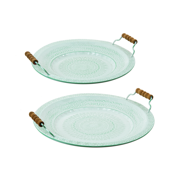 Embossed Round Trays (Sold Separately)