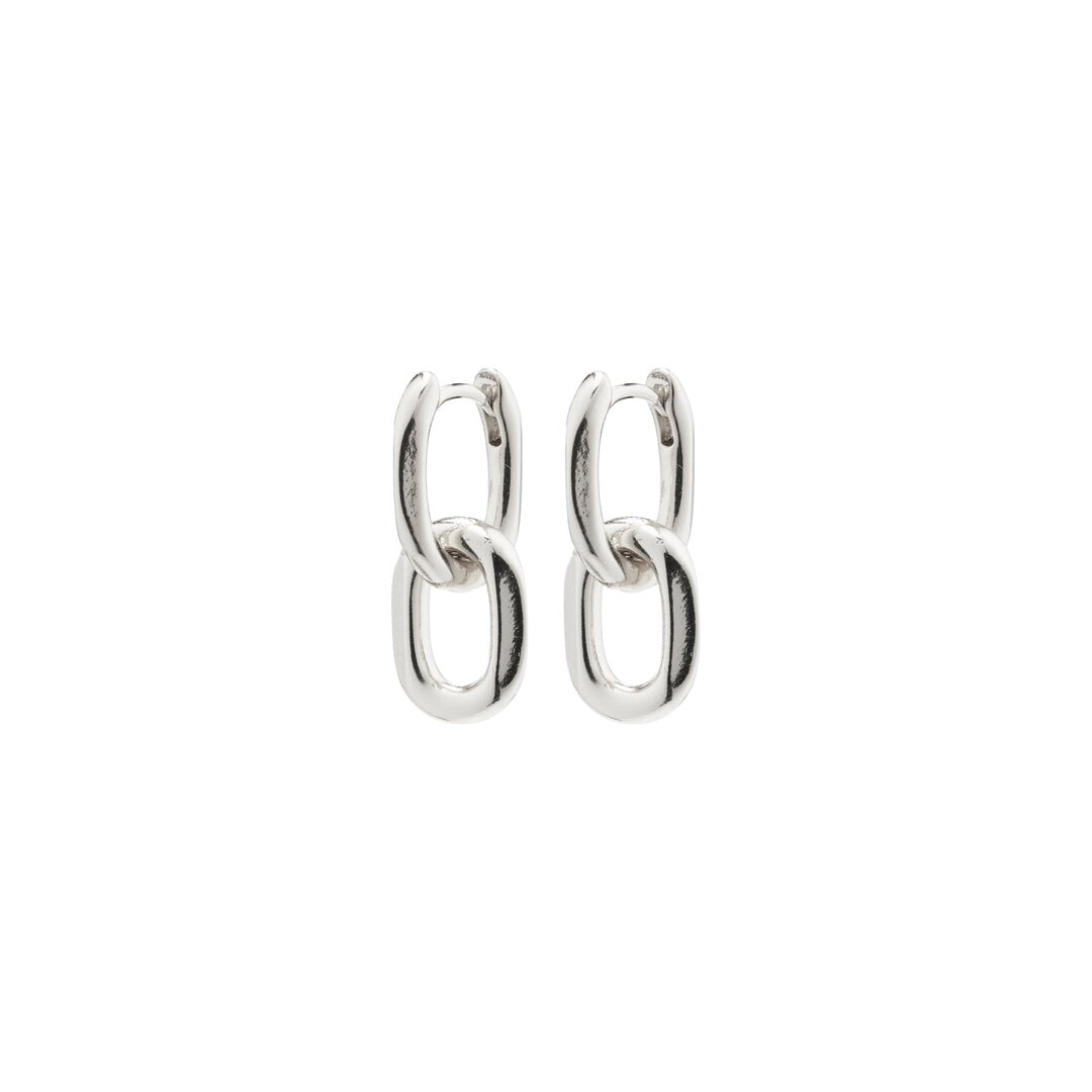 Pilgrim Silver Euphoric Cable Chain Earrings