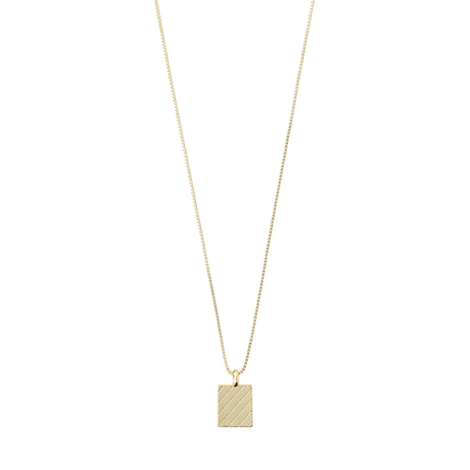 Pilgrim Gold Blossom Recycled Square Coin Necklace