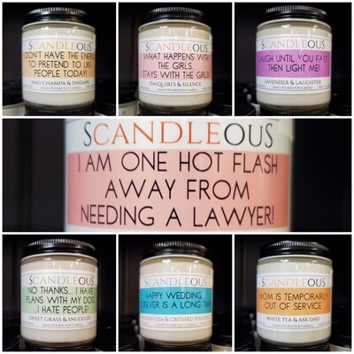Serendipity 4 oz sCANDLEous Collection | Multiple Scents