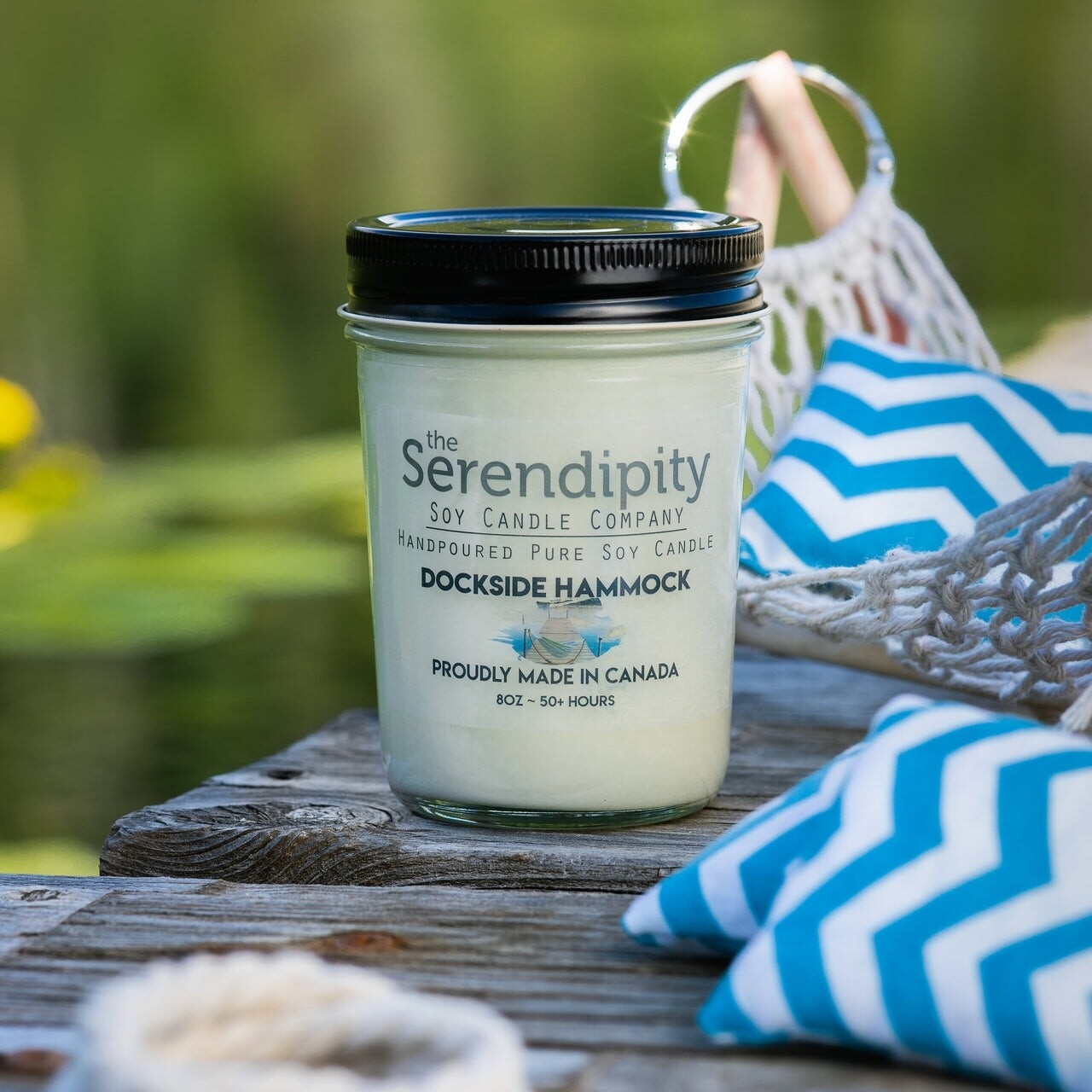 Serendipity 8 oz Soy Candle Jar | Dockside Hammock