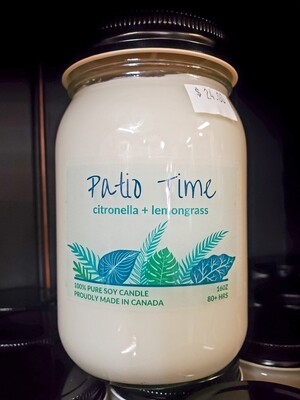 Serendipity 16 oz Soy Candle Jar | Patio Time