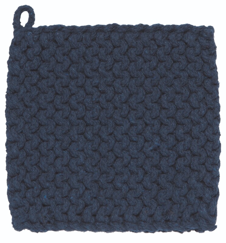 Danica Heirloom Knit Potholder | Midnight