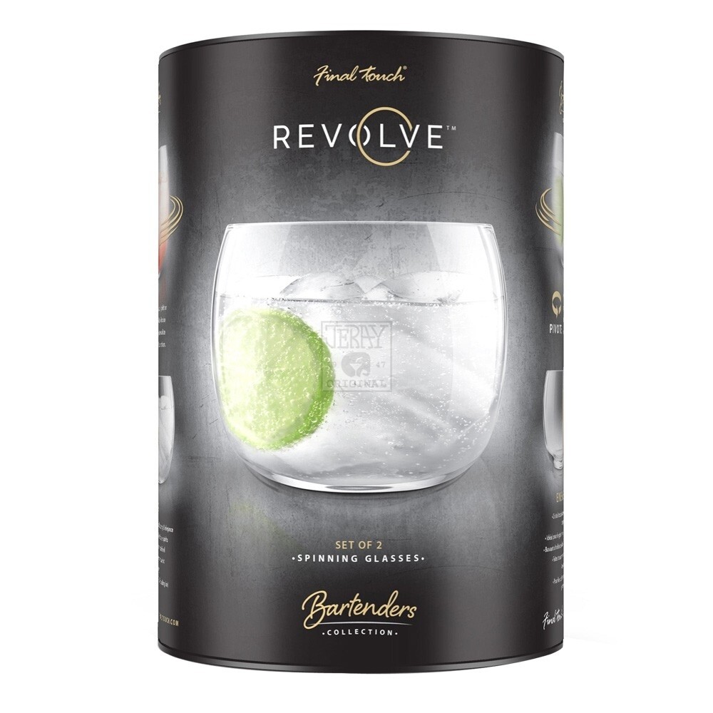 Final Touch | Revolve Cocktail Glasses (Set of 2)