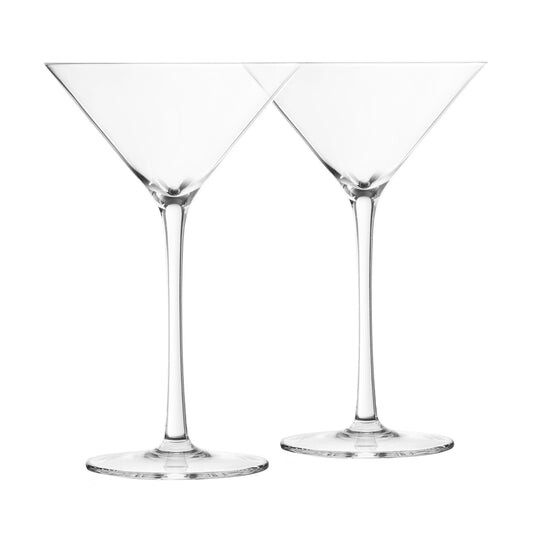 Final Touch | Martini Lead-Free Crystal Glasses (Set of 2)