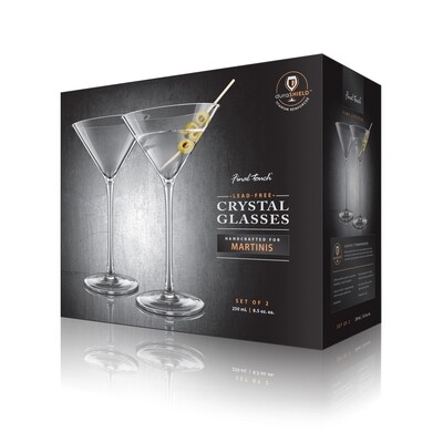 Final Touch | Martini Lead-Free Crystal Glasses (Set of 2)