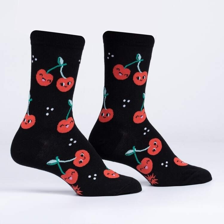 Sock It To Me - Women's Crew Socks | Mon Cherry