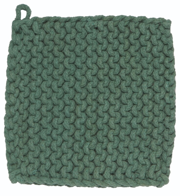 Danica Heirloom Knit Potholder | Jade