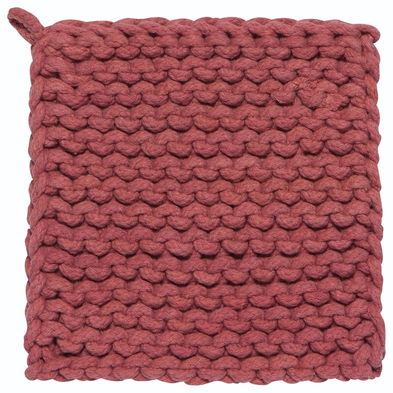Danica Heirloom Knit Potholder | Canyon Rose