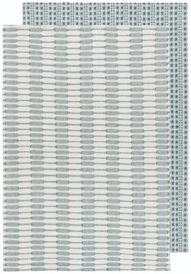 Danica Heirloom Abode Dishtowels (Set of 2) - Lagoon