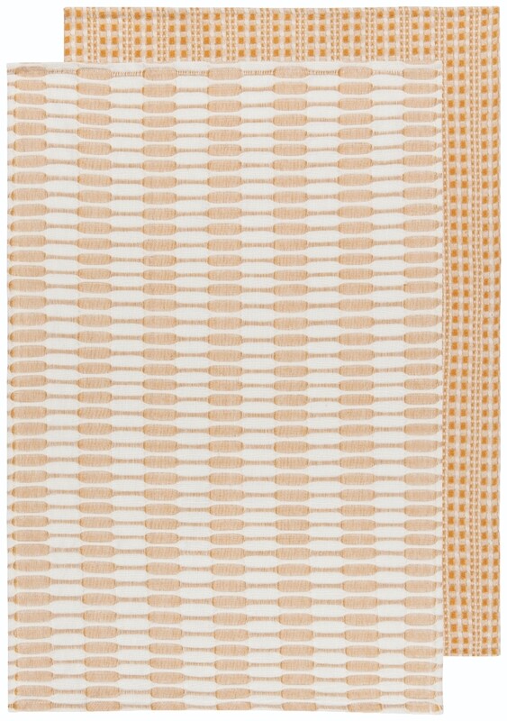 Danica Heirloom Abode Dishtowels (Set of 2) - Ochre