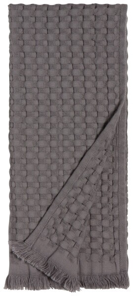 Danica Heirloom Organic Cotton Hand Towel - Charcoal 