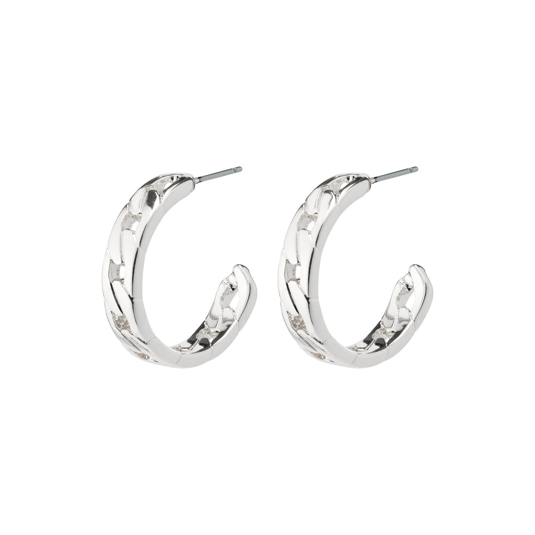 Pilgrim Silver Hope Half Hoop Earrings