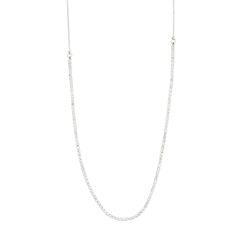 Pilgrim Silver Friends Crystal Necklace
