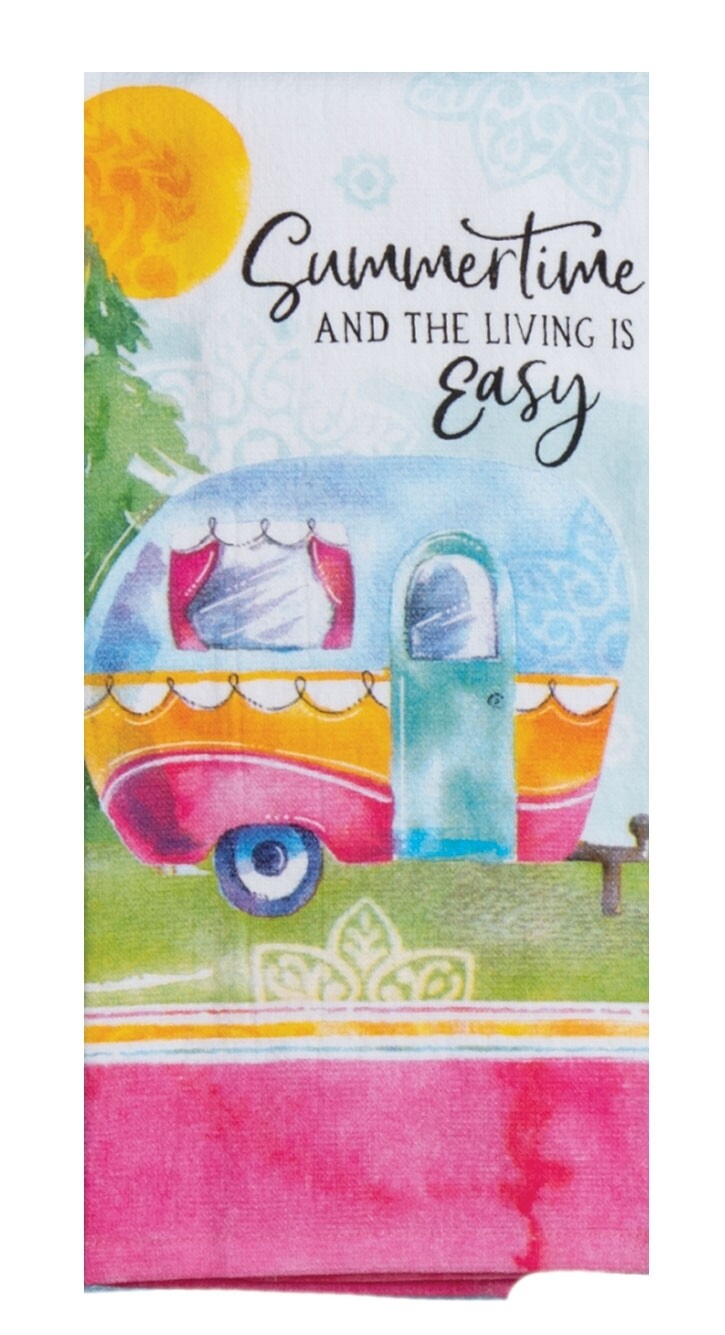 Kay Dee Designs Duel Purpose Terry Towel | Summer Fun Camper - Summertime And The Living Is Easy