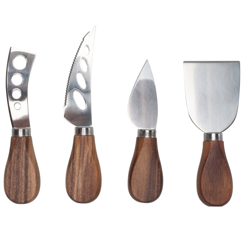 Natural Living | Acacia Cheese Knife Set (Set of 4)