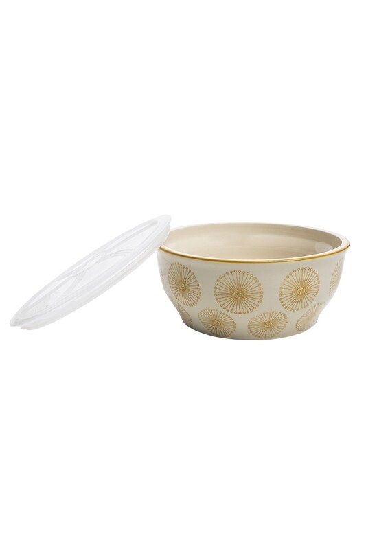 Tranquillo | Large Bowl with Lid - Art Deco