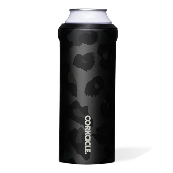 Corkcicle Slim Can Cooler | Night Leopard