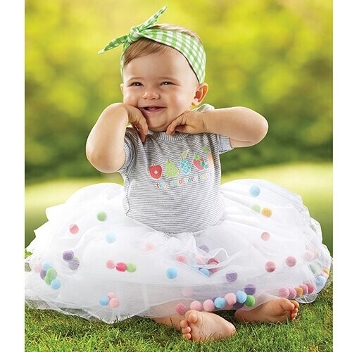 Stephan Baby | Tutu Skirt - Pom Pom (6-12 months)