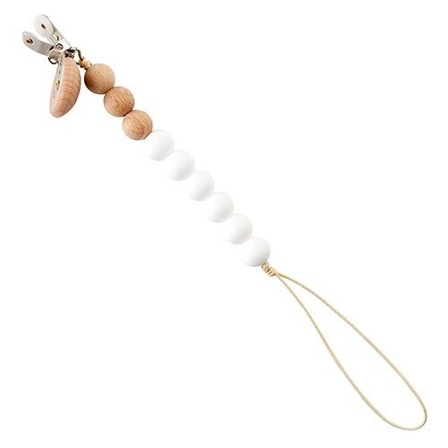 Stephan Baby | Silicone Pacifier Clip - Cross