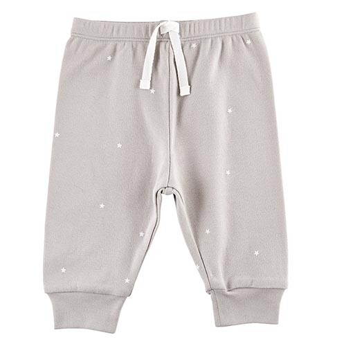 Stephan Baby | Little Blessings Pants - Grey Stars (0-6 months)